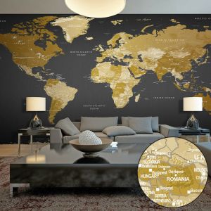 Artgeist Papier peint XXL - World Map: Modern Geography II 500x280