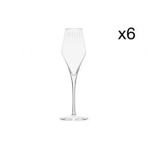 Stolzle _Lausitz Symphony Lot de 6 verres à champagne élégants en cristal de qualité supérieure