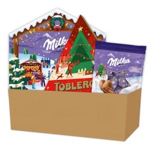 Milka Chocolat Noël - Calendrier de l’Avent : Toblerone 200g Magic Mix 147g et Bonbons de Noël Lait 86g
