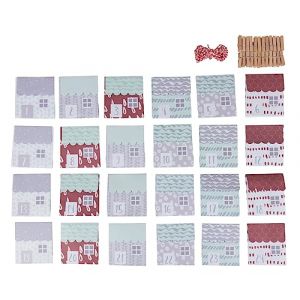 Rayher Calendrier de l'avent Kit Maisons en papier