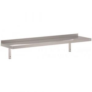 Etagère Inox Murale Avec Console - Profondeur 300 - Combisteel - 800x300