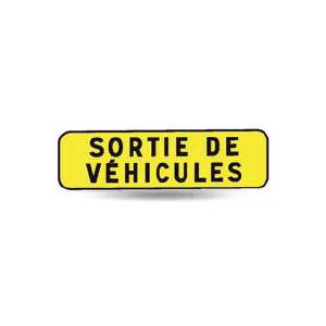 Taliaplast 525118 - Panonceau indication sortie de véhicules km c2 900x250mm