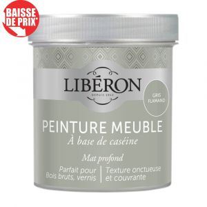 Liberon Peinture à base de caséine meubles gris flamand mat 0 5L