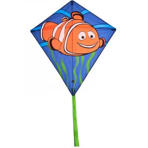 HQ Kites Invento cerf-volant monofil Eddy Clownfish 68 cm bleu