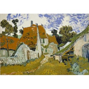 Grafika Puzzle Van Gogh - Street in Auvers-sur-Oise, 1890
