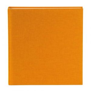 Goldbuch Summertime 27 705 Album photo jaune avec 60 pages blanches, livre photo Jumbo avec couverture en lin et verre, album photo à coller jusqu'à 336 photos, album souvenir 30 x 31 cm, relié