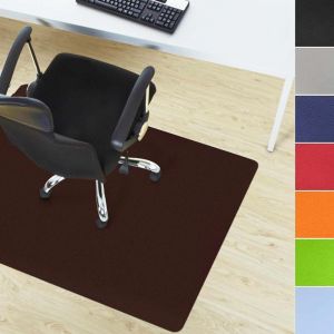 Floordirekt - Tapis protège-sol Pour chaise de bureau, Épaisseur : 1,9 mm, Marron cuivré 90 x 120 cm