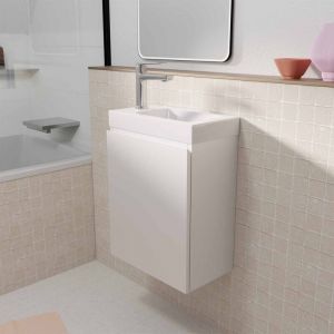 Aurlane Meuble de salle de bains effet bois blanc 22x40x56cm