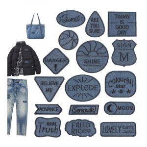 Lot De 16 Patchs Auto-Adh&eacute;sifs Brod&eacute;s &Agrave; Faire Soi-M&ecirc;me Pour V&ecirc;tements