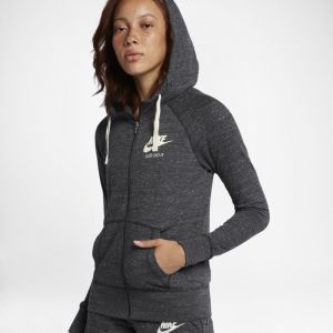 Nike Sweat&agrave; capuche enti&egrave;rement zipp&eacute; Sportswear Gym Vintage pour Femme - Noir - Taille S - Female