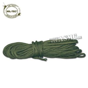 Trevi Paracorde 3mm - 15 m&egrave;tres - Vert arm&eacute;e - Miltec