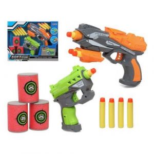 Bigbuy Set de 2 Pistolets &agrave; Fl&eacute;chettes 111551 Fun