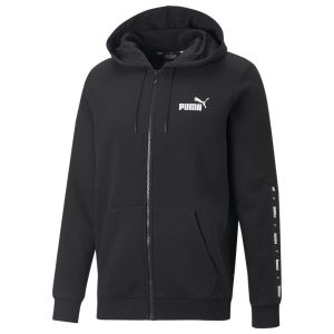 Puma Ess+ Tape Sweat à Capuche zippé Sudation Homme, Noir, S