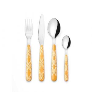Guzzini Fusion Set de couverts 24 pièces Ambre