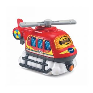 Vtech Tut Tut Bolides - Malo Helico Turbo Serie Pro - Super Avion a Helices - Vehicule Secours Loisirs - Set Jouet Eveil Bebe et Carte
