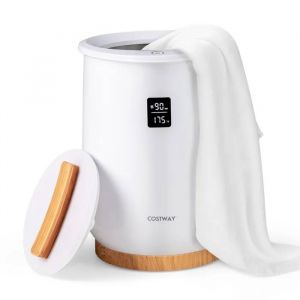 COSTWAY Chauffe Serviette Seau Chauffant 20 L - Affichage LED, Température Élevée 130¿, pour Disques Parfumés et Arrêt Automatique