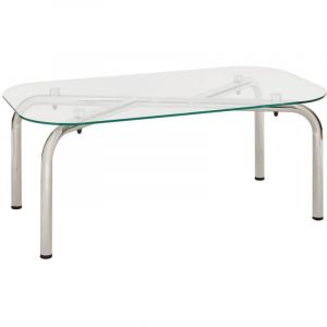 Atmosphera Table basse Hecate argent 110x60cm créateur d'intérieur