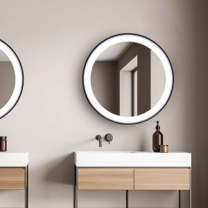 Paco Home - Miroir Maquillage Avec &Eacute;clairage Salle De Bain &Eacute;clairage Indirect Rond (?50 cm), Type 4