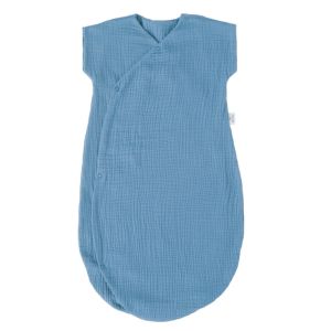 BB & Co Gigoteuse d'été en gaze forme kimono Mix&Match BLEU