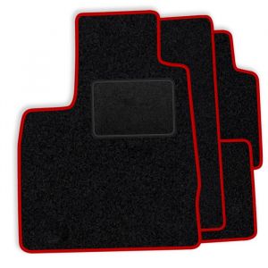 Ensemble de tapis de sol en velours pour BMW Série X1 U11 2022- xDrive23i - finition rouge