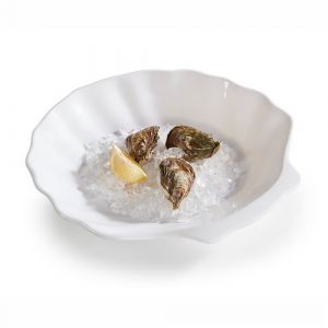 Pujadas Plat de Pr&eacute;sentation M&eacute;lamine Coquille Saint Jacques 40 x 38,5 cm