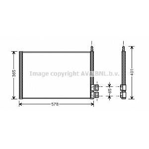 Ava Quality Cooling Condenseur de climatisation FORD FUSION, FORD FIESTA (247FDA5328)