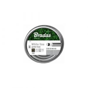 Bradas Tuyau d'arrosage WHITE LINE, 1/2', argent/blanc, 30 m