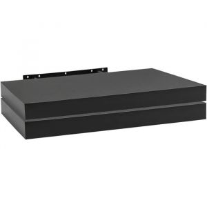 Lot de 2 Étagère Murale. Étagère Suspendue. Étagère Flottante en mdf. ?Noir.60x22.9x3.8cm - Woltu