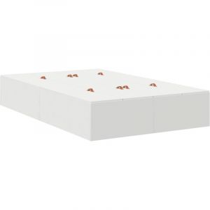 VidaXL Lit avec rangement Blanc 120x200 cm
