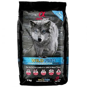 Alpha spirit Nourriture Naturelle pour Chiens Semi-Humide Multiprotein Poisson 3