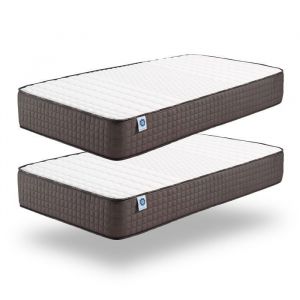 Pack de 2 matelas 70x190 cm - Blue Latex - Mousse HR - 24 cm