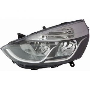 Phare avant gauche noir contour chromé Renault Clio 4 2012-2016 RA21003