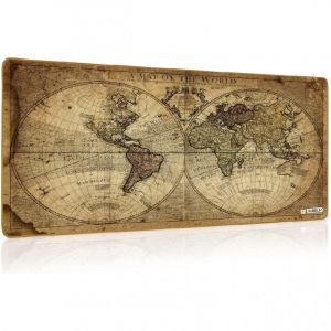 Tapis de souris de jeu étendu Subblim Vintage World XL 90x40cm