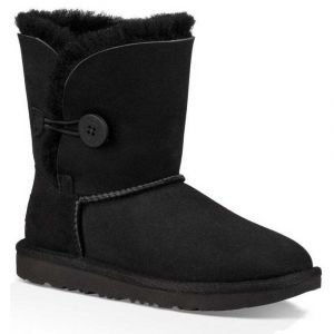 UGG Bailey Button II Bottine, Black, 32.5 EU