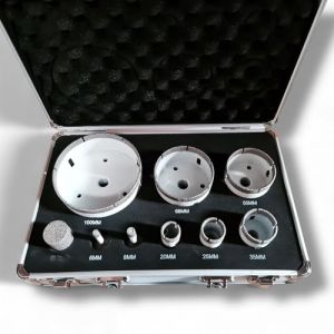 ?Coffret Forets Diamant&eacute;s &Oslash; 6 &agrave; 100 mm + Brazzed &ndash; Coupe Pr&eacute;cise Pro Carrelage