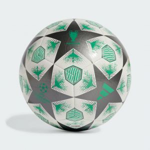 Adidas Ballon Champions League Finale 2024/25 Munich Club - Argenté/Blanc/Vert, pointure Ball SZ. 3 - ['Blanc', 'Vert', 'Argenté'] - Taille Ball SZ. 3