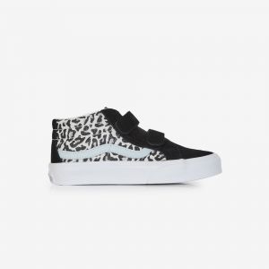 Vans Sk8-mid V Noir/leopard - Enfant -