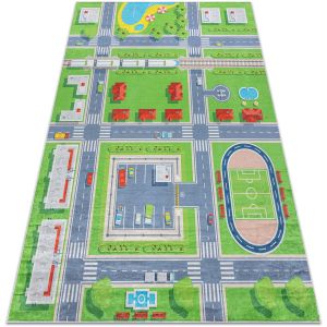 Rugsx Tapis Tapis lavable BAMBINO 2624 Ville, rues pour 160x220 cm