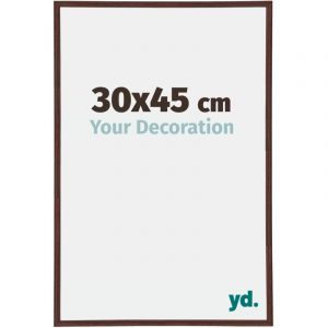 Your Decoration - 30x45 cm - Cadres Photos en Plastique Avec Verre Plexiglas - Excellente Qualité -Brun - Cadre Decoration Murale - Annecy. - Brun
