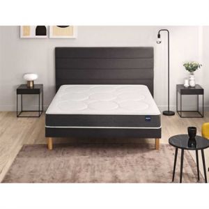 Bultex Ensemble Comforting + Sommier Confort Ferme 160x190 - Double Sommier