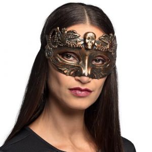 Boland 72327 - Masque oculaire crâne, masque tête de mort, masque pour déguisements, carnaval, fête à thème et Halloween