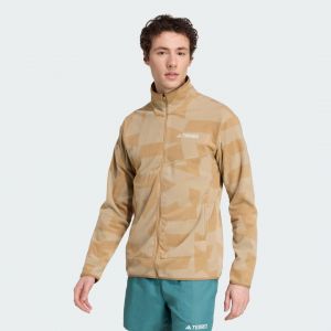 Adidas Veste molleton entièrement zippée imprimée Terrex Multi, pointure Medium - Taille Medium