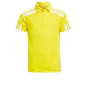 Adidas Polo &agrave; Manches Courtes Squadra 21 140 cm Team Yellow / White