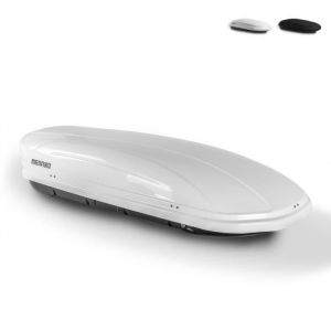 Menabo Coffre de toit rigide universel pour voitures 460 litres Mania, Couleur: Blanc