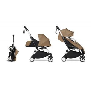 Image de Babyzen Poussette compacte et pratique yoyo 2 et chancelière toffee blanc 0+ 6+ -