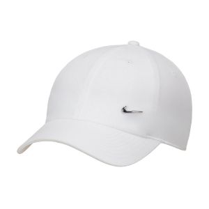 Nike Casquette sans structure avec Swoosh métallique Dri-FIT Club - Blanc - Taille S/M - Unisex