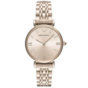 Emporio Armani Montre Femme avec Bo&icirc;tier Rond 32 mm et Bracelet...
