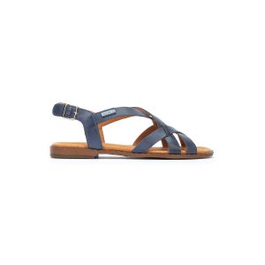 Pikolinos Sandales plates en cuir ALGAR W0X - Couleur AZUL - Taille 36
