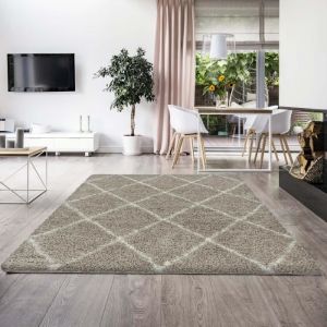 BERBERE - Tapis de style berbère - Beige et Ivoire 280 x 370 cm