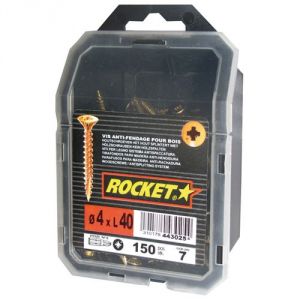 Vynex Vis à bois Rocket à tête fraisée Pozi 4x40 mm